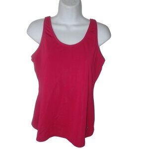 Pearl Izumi Womens X-Large Pink Sleeveless Athletic‎ Top Running w/ Shelf Bra